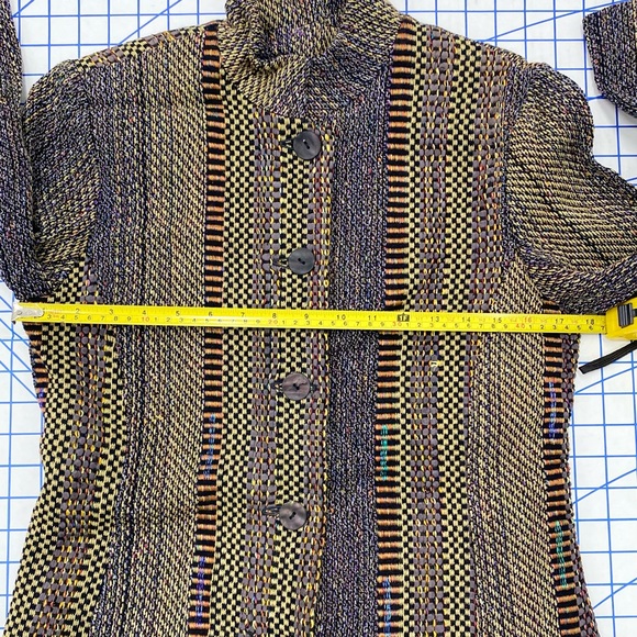 deborah cross Suit Jacket w/ Button Closure Multicolor Waist 34” Bust 36" - Picture 6 of 8